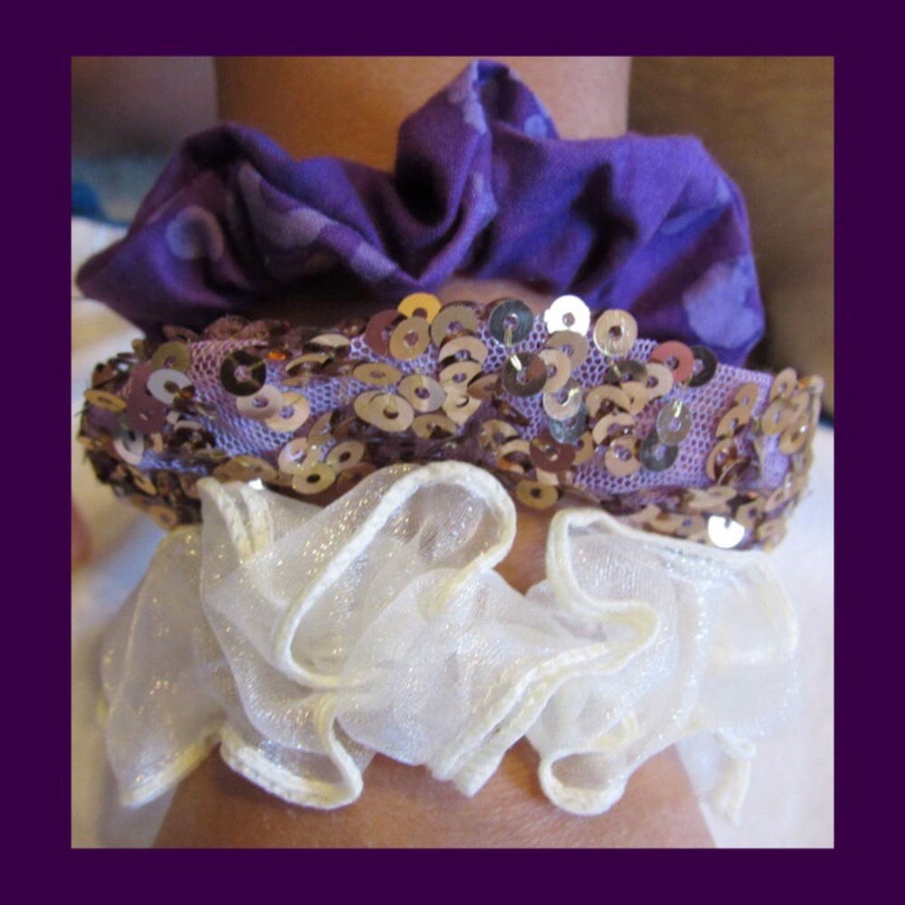 💜PURPLE SCRUNCHIE SET💜